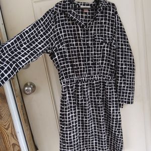 Loft grid dress
